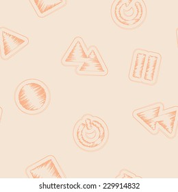 seamless background with player icons