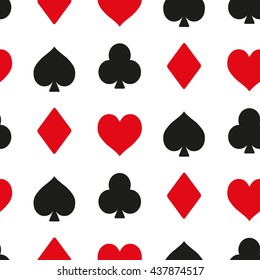 A seamless background playing card suit