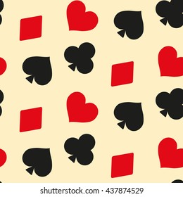 A seamless background playing card suit