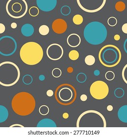 Seamless Background with Polka Dot pattern