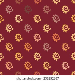 Seamless background with Polynesian tattoo symbols