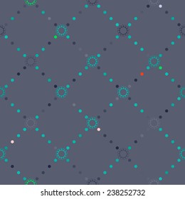 Seamless background with Polynesian tattoo symbols