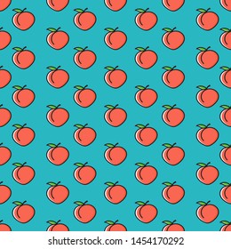 A seamless background with a pomegranate object
