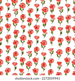 fondo transparente con fondo de amapolas.Eps 10 vector.