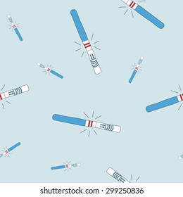 seamless background with pregnancy test for your design