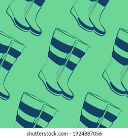 seamless background with puffy boots