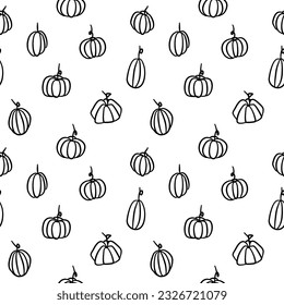Seamless background with pumpkins for Halloween decorations.