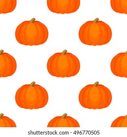 Seamless background with pumpkins. Seamless texture for wallpaper, background, textile printing, packaging paper.