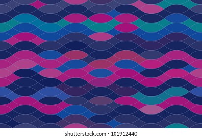 seamless background. purple-pink decor of the wave.