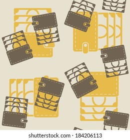 seamless background, purse