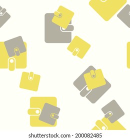 seamless background, purse, money