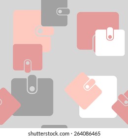 seamless background, purse, money