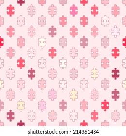 seamless background with puzzles for your design