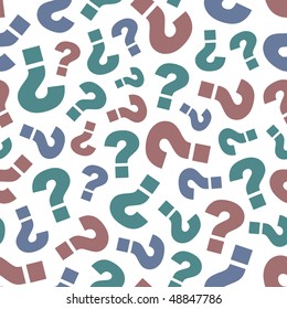 Seamless background with question and exclamation signs.