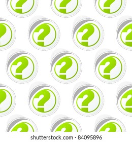 Nahtloser Hintergrund mit Fragen.