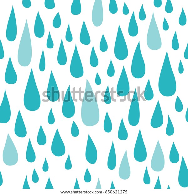 Seamless Background Raindrops Blue Tones Stock Vector (Royalty Free ...