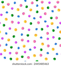 Fondo sin costuras con confeti realista en forma de círculo