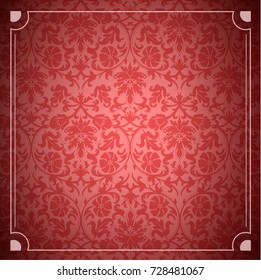 Seamless background of red color