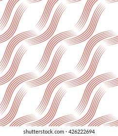 Seamless background with red curves