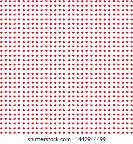 Seamless background with red hearts. Valentine's Day background. 