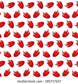 Seamless background with red paprika