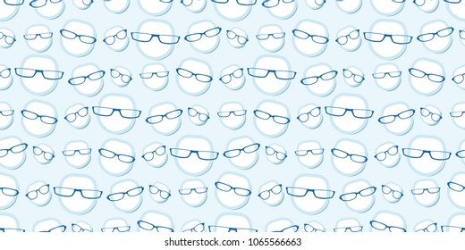 seamless background repeat pattern of male heads wearing glasses