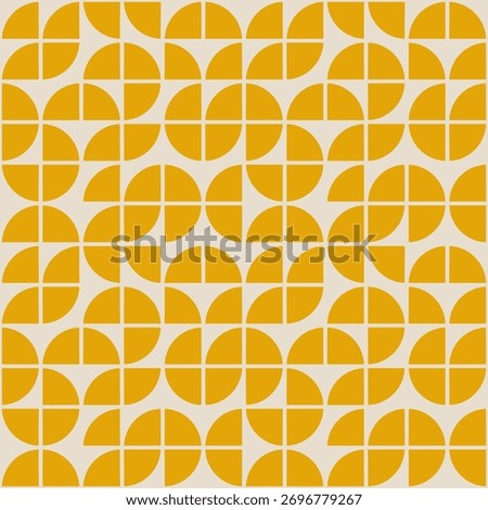 Seamless background retro geometric pattern mid century modern design