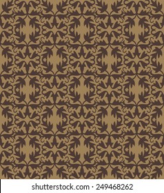 Seamless background with retro pattern. floral ornament