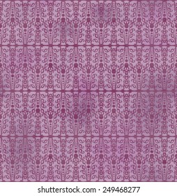 Seamless background with retro pattern. floral ornament