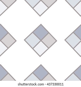 Seamless background with rhombuses. Vector illustration.