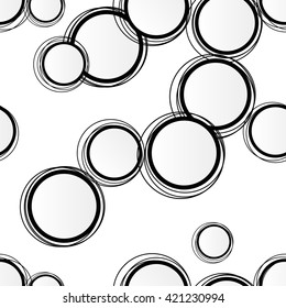 Seamless background of the rings. Modern stylish design.