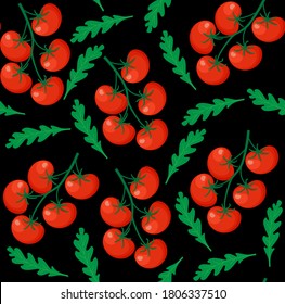 El fondo de los tomates maduros aislados de fondo blanco no es descabellado. Patrón de tomate fresco. 5.º escalada
