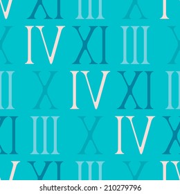 seamless background with Roman numerals