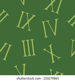 seamless background with Roman numerals