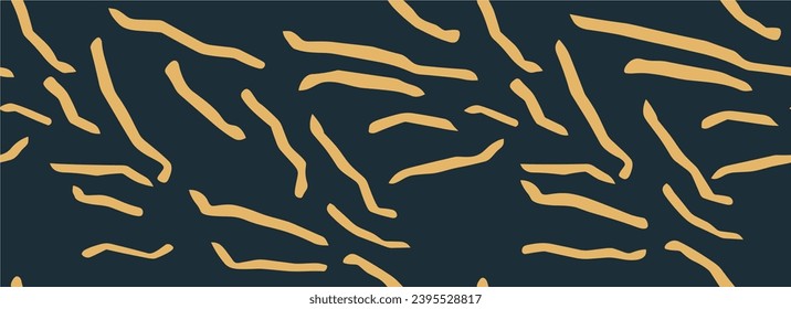 Fondo sin costura con cuerdas y nudos. Líneas onduladas geniales, divertidas, creativas, abstractas. Estilo Hippie Orgánico.