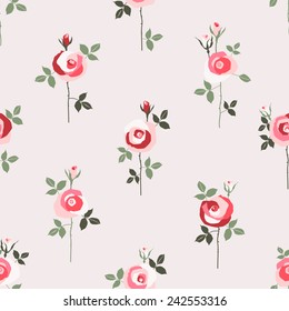 Seamless background in rose colors.