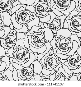 seamless background with roses