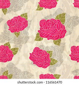 seamless background with roses