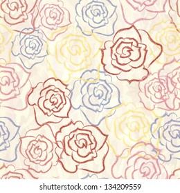seamless background with roses