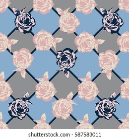 seamless background with roses