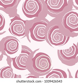Seamless background with roses. Vector. Hand drawing.