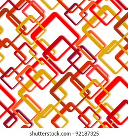 Seamless background with rounded hot color rectangles