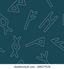 seamless background with runes