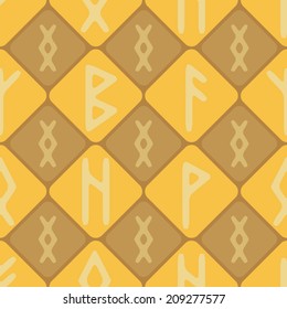 seamless background with runes