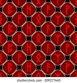 seamless background with runes