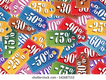 Seamless background of a Sale