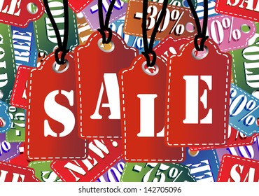 Seamless background of a Sale