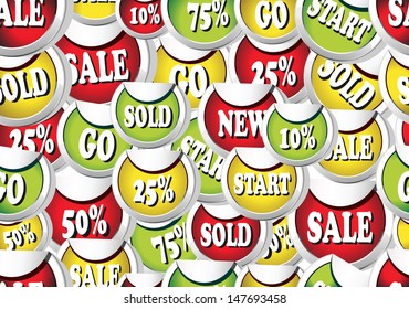 Seamless background of a Sale