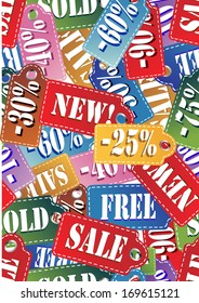 Seamless background of a Sale