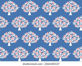 seamless background of Scandinavian style Wooden pattern